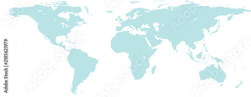blue world map