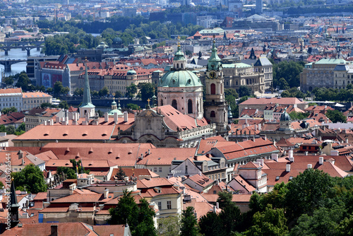 Bild auf Leinwand A panoramic high-angle view of St
