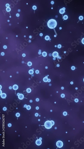 Floating Blue Cells in Deep Space Setting