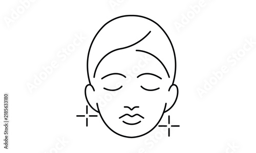 Skin care outline icon isolated transparent background. EPS 10