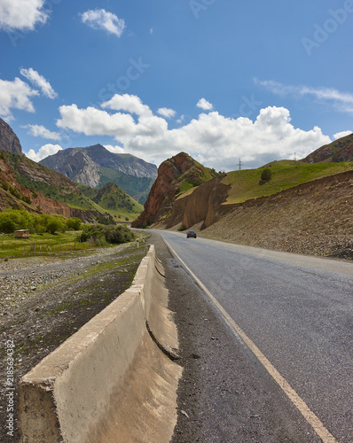 Rver valleys Gulcha  , Pamir Highway, Kyrgyzstan