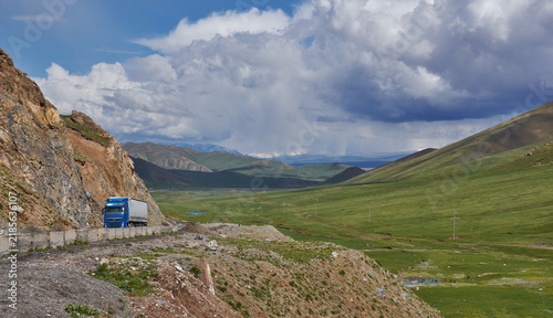 Rver valleys Gulcha  , Pamir Highway, Kyrgyzstan