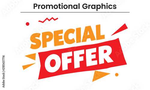Special offer sale banner promo badge label sticker isolated vector design