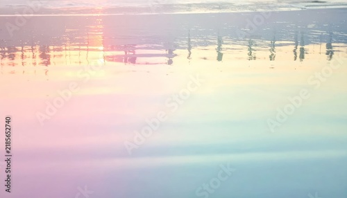 Soft Pastel Water Reflection Shimmering on Calm Surface
