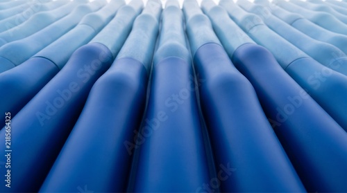 Abstract blue wavy lines background, modern 3D geometric pattern with soft gradient texture.