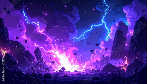 RPGゲーム風背景