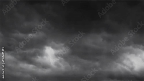 Dark Storm Clouds Rolling Sky Timelapse Background Video