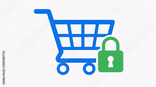 Secure E-Commerce Checkout Illustration