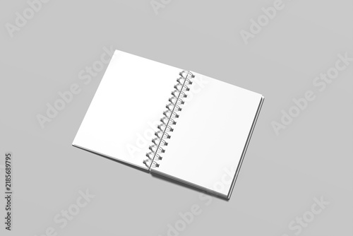 Принти на полотні Spiral Notebook Blank Mockup