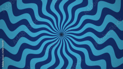 S-Curve Bent Rays Curved Ray Background with Cool Ocean Color Palette and Alternating Radial Stripes Variation 3
