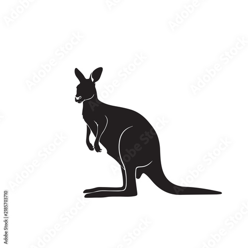 Kangaroo Silhouette Vector Set
Wild Kangaroo Black Silhouette
Kangaroo Silhouette Black and White Illustration