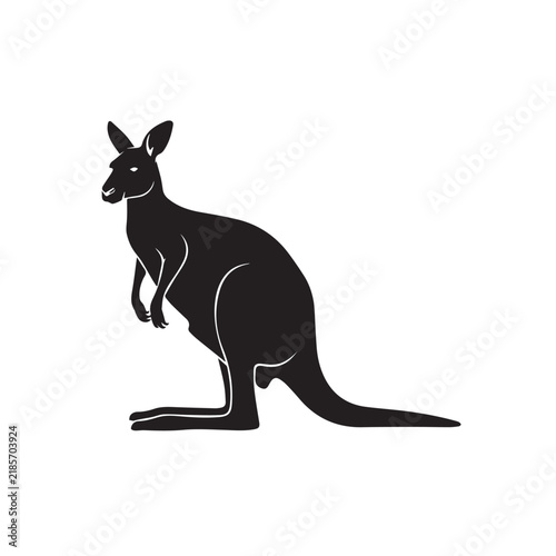 Kangaroo Silhouette Vector Set
Wild Kangaroo Black Silhouette
Kangaroo Silhouette Black and White Illustration