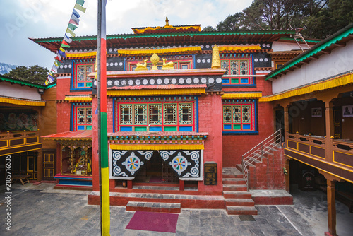 Photography Monastery in Khumjung Village in Himalayan mountains. Nepal