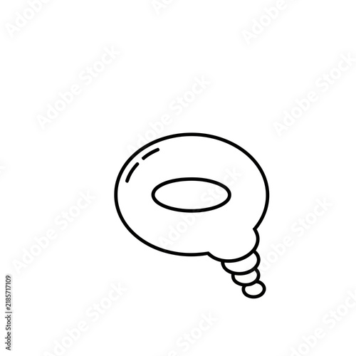 Speech bubble outline