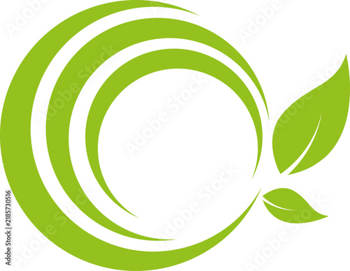 Blätter, Pflanzen, Kreise, Heilpraktiker und Natur Logo, Icon