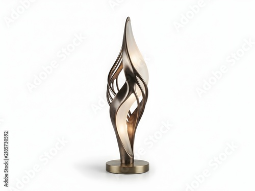 Art object lamp sculpture isolated