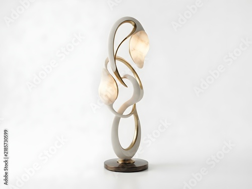 Art object lamp sculpture isolated