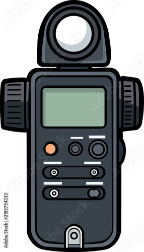 Quadro su tela Digital photo flashmeter exposure meter icon