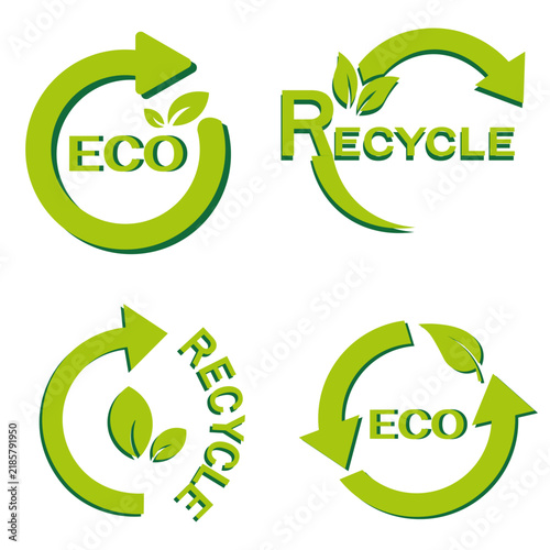 vector set of eco icons
