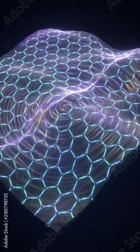 Graphene Molecular Structure with Light Waves