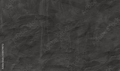 Rough Spatula Dark Grey Concrete Plaster Texture Background for Interior Design