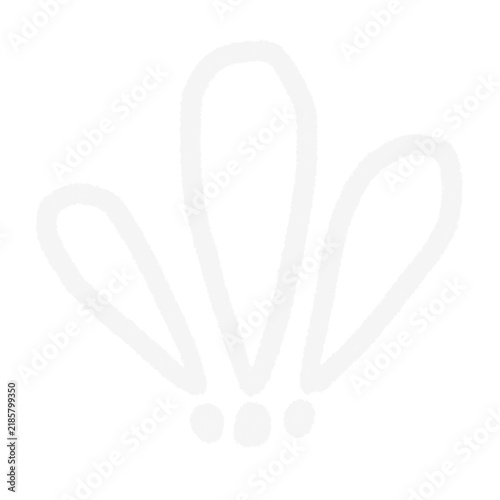 Hand Drawn Chalk Doodle Elements Abstract Brush Texture Symbols and Icons