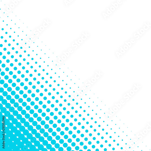 Gepunkteter Hintergrund Banner mit diagonalem Farbübergang weiß türkis