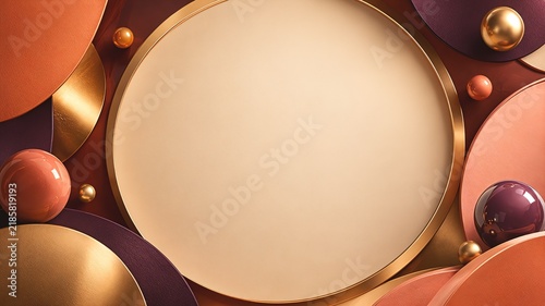 Afro House Luxury Abstract 3D Branding Background