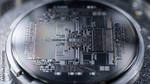 Silicon wafer for manufacturing semiconductor of integrated circuit.
