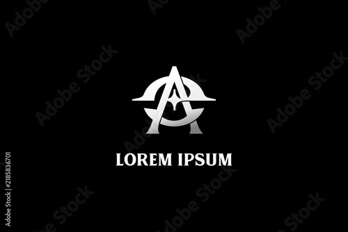 Letter C and A vector image monogram logo template