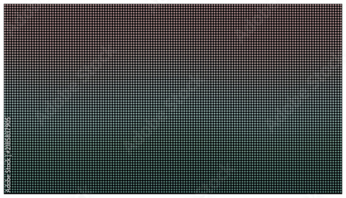 Two tone gradient halftone dot pattern background in dusty rose and teal green.