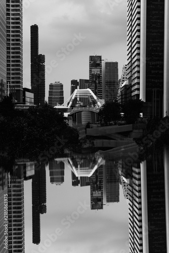Photography Bridge in the center of Bangkok, Thailand