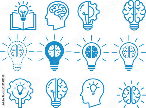 Light Bulb Idea and Creativity Outline Icon