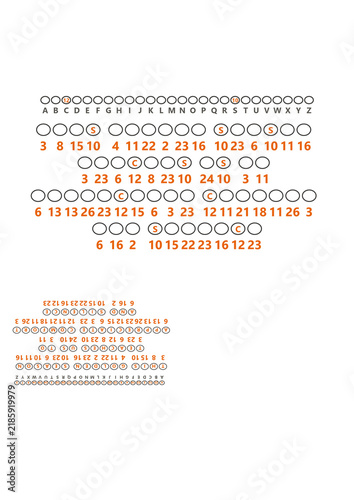 Photography Autumn Cryptogram Puzzle with Number Code, Printable Activity Sheet with Answer