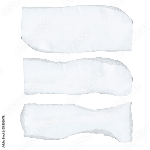 Abstract Torn Paper Background with White Texture Transparent