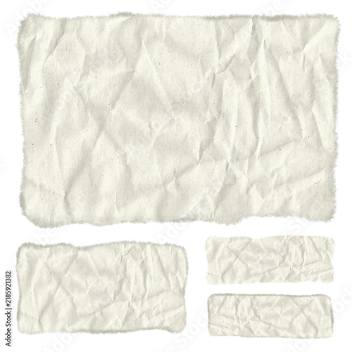 Abstract Torn Paper Background with White Texture Transparent