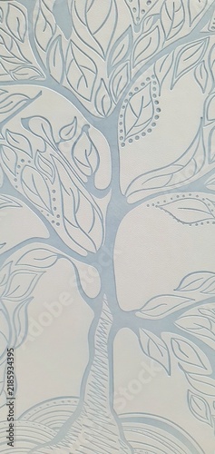 Leaf pattern wallpaper. Leaf texture wallpaper. Leaf pattern fabric. Leaf background, interior design.