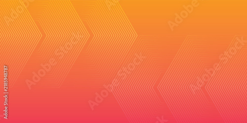 Abstract Orange Coral Geometric Chevron Line Pattern Background