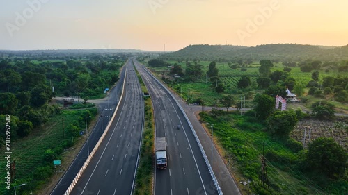 Maharashtra India Mumbai Nagpur Highway drone photography India