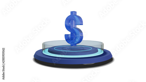 3D Modern Tech Ring Stage Podium Pedestal Platform Display Showcase Presentation for Tech Dollar Product