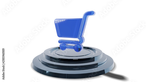 3D Modern Tech Ring Stage Podium Pedestal Platform Display Showcase Presentation for Tech Cart Product Insignia