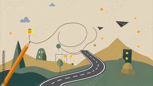Close-up of an orange pencil on a beige background