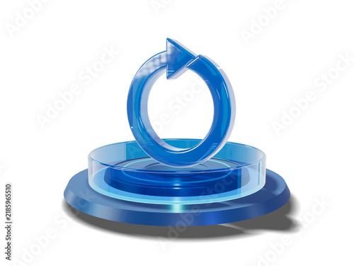 3D Futuristic Cyber Halo Stage Podium Pedestal Platform Display Showcase Presentation for Fintech Refresh Banner Design