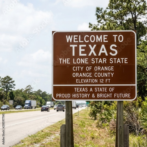 Welcome To Texas The Lone Star State Roadside Signage