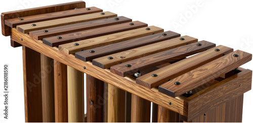 Wooden marimba percussion instrument