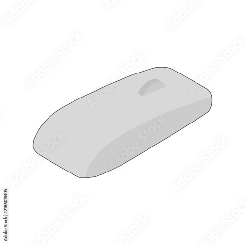 Isometric computer mouse illustration on white background