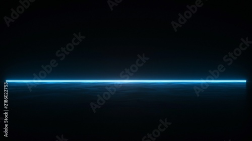 Minimal black backdrop one luminous light streak with generous copy space for headlines branding and presentations