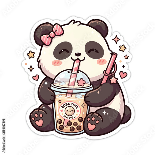 Cute Cartoon Mouse Holding a Tea Cup Cozy Animal Character Illustration Isolated on White Background