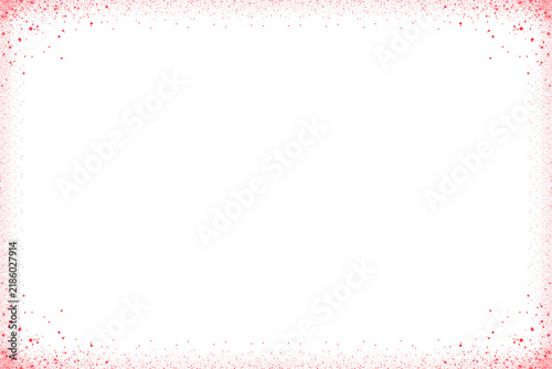 Red Glitter Sparkle Particle Frame Border Overlay Element
