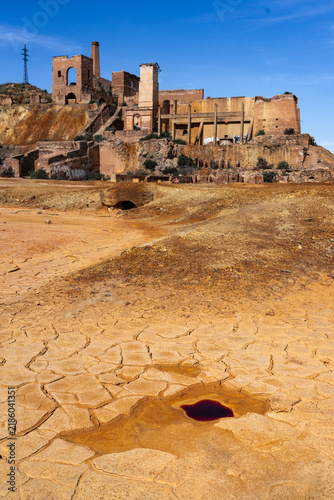 Abandoned Mining Structures in the Colorful Landscape of Mazarrón, Murcia, Spain